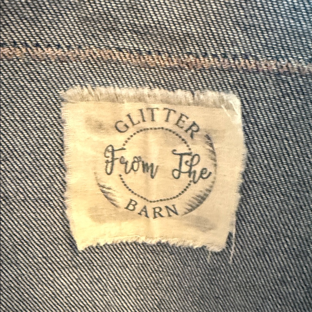 Upcycled Denim Jacket with Western Patch - image 6